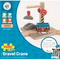 Bigjigs Rail Jeřáb se štěrkem