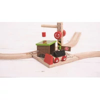 Bigjigs Rail Uhelný důl s jeřábem