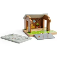 Bigjigs Rail Stodola na kolejích