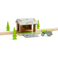 Bigjigs Rail Stodola na kolejích
