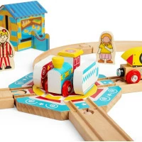 Bigjigs Rail Točna s motivem čajových lístků