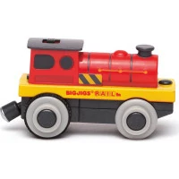 Bigjigs Rail Elektrická lokomotiva Červený silák