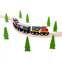 Bigjigs Rail CN nákladní vlak + koleje