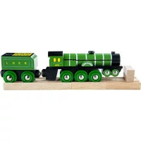Bigjigs Rail Dřevěná replika lokomotiva Flying Scotsman