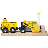 Bigjigs Rail Replika historické lokomotivy Rocket + 2 koleje