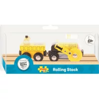 Bigjigs Rail Replika historické lokomotivy Rocket + 2 koleje