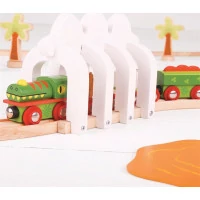 Bigjigs Rail Dinosauří vláček + 3 koleje