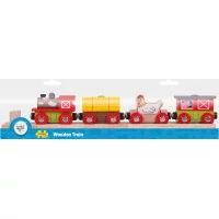 Bigjigs Rail Vláček farma + 3 koleje