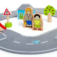 Bigjigs Rail Dřevěná silnice osmička