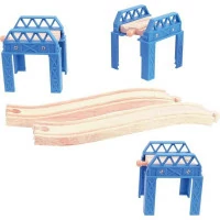 Bigjigs Rail Dřevěné koleje set mostní konstrukce