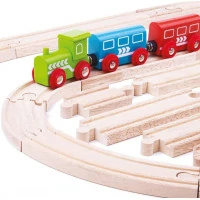 Bigjigs Rail Dřevěné koleje set 24 dílů