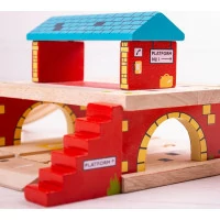 Bigjigs Rail Nádraží nad cestou