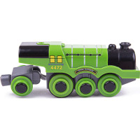 Bigjigs Rail Elektrická lokomotiva Flying Scotsman zelená