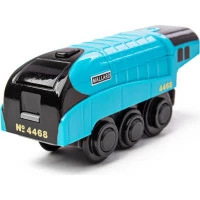 Bigjigs Rail Elektrická lokomotiva Mallard modrá