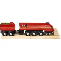 Bigjigs Rail replika lokomotivy Duchess of Hamilton + 3 koleje
