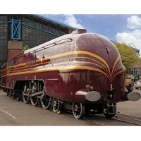 Bigjigs Rail replika lokomotivy Duchess of Hamilton + 3 koleje
