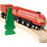 Bigjigs Rail replika lokomotivy Duchess of Hamilton + 3 koleje