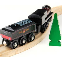 Bigjigs Rail Dřevěná replika lokomotivy Black 5 engine