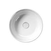GSI KUBE X keramické umyvadlo na desku, průměr 40cm, bílá ExtraGlaze 942611