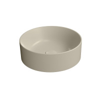 GSI KUBE X keramické umyvadlo na desku, průměr 40cm, creta mat 942608