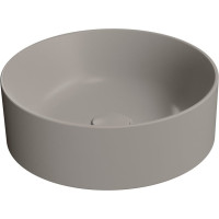 GSI KUBE X keramické umyvadlo na desku, průměr 40cm, tortora mat 942605