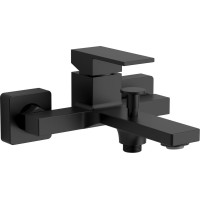 Sapho CUBEMIX nástěnná vanová baterie, černá mat CM010B