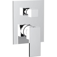 Sapho CUBEMIX podomítková sprchová baterie, 2 výstupy, chrom CM042