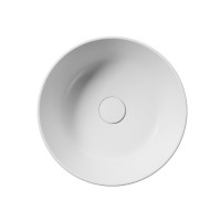 GSI KUBE X keramické umyvadlo na desku, průměr 40cm, bílá mat 942609