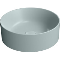 GSI KUBE X keramické umyvadlo na desku, průměr 40cm, ghiaccio mat 942615
