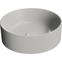 GSI KUBE X keramické umyvadlo na desku, průměr 40cm, cenere mat 942617