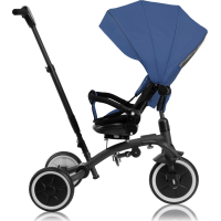 LIONELO Tříkolka 2v1 Tris Plus Blue Denim