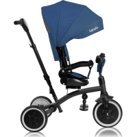LIONELO Tříkolka 2v1 Tris Plus Blue Denim