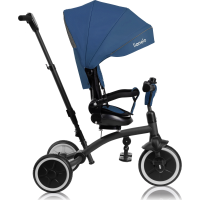 LIONELO Tříkolka 2v1 Tris Plus Blue Denim