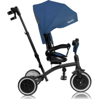 LIONELO Tříkolka 2v1 Tris Plus Blue Denim