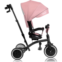 LIONELO Tříkolka 2v1 Tris Plus Pink Rose