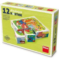 Dino Povolání 12 ks kostek