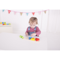 Bigjigs Toys Vkládací puzzle zlomky trojúhelníky