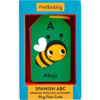 Mudpuppy ABC španělsko-anglické karty na kroužku 27 ks