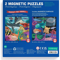 Mudpuppy Magnetické puzzle Hlubiny moří 2x20 dílků
