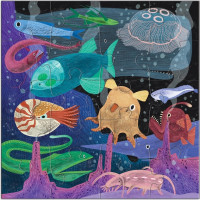 Mudpuppy Magnetické puzzle Hlubiny moří 2x20 dílků