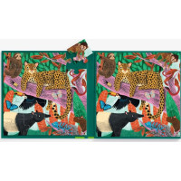 Mudpuppy Magnetické puzzle Safari a džungle 2x20 dílků