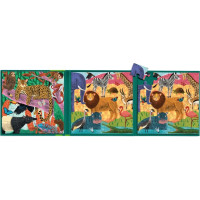 Mudpuppy Magnetické puzzle Safari a džungle 2x20 dílků