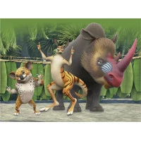 Dino Dřevěné kostky Zafari