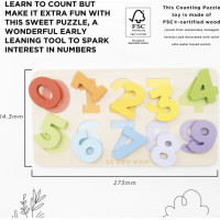 Le Toy Van Vkládací puzzle s čísly