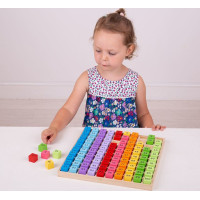 Bigjigs Toys Zásobník Dřevěná čísla
