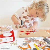 Bigjigs Toys Kreativní zatloukací hra doprava