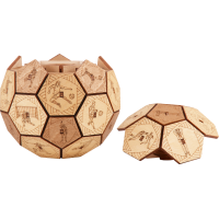EscapeWelt 3D Dřevěná skládačka Quest Ball složená