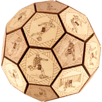 EscapeWelt 3D Dřevěná skládačka Quest Ball složená