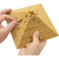 EscapeWelt 3D dřevěná mechanická skládačka hlavolamu Pyramida