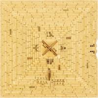 EscapeWelt 3D dřevěná mechanická skládačka hlavolamu Pyramida